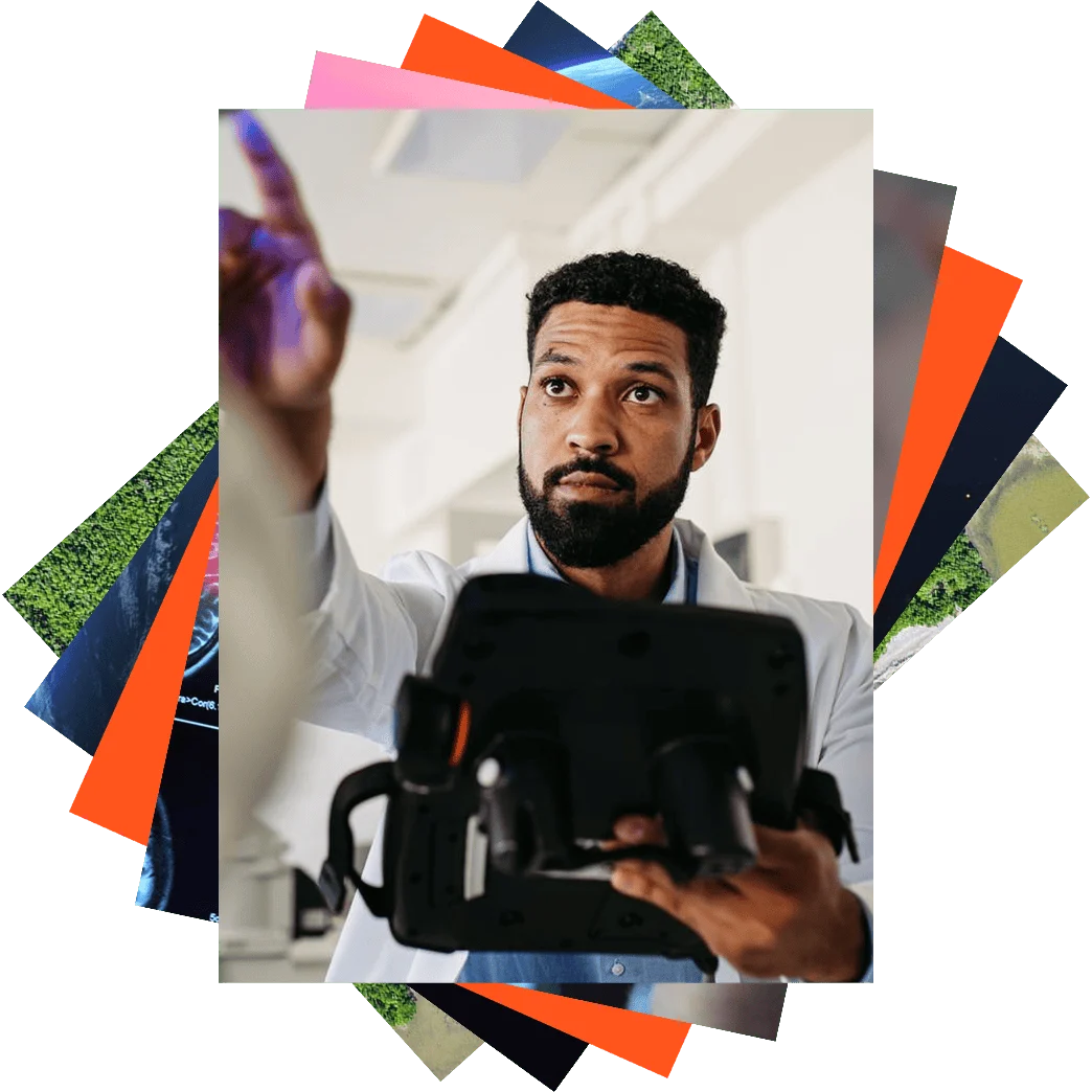 Man with a medical device