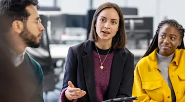 Women talking in group